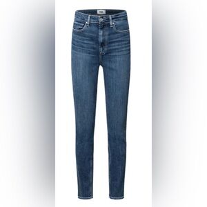 PAIGE Margot High Rise Ankle Skinny Jeans in Indigo Hue Transcend Size 23